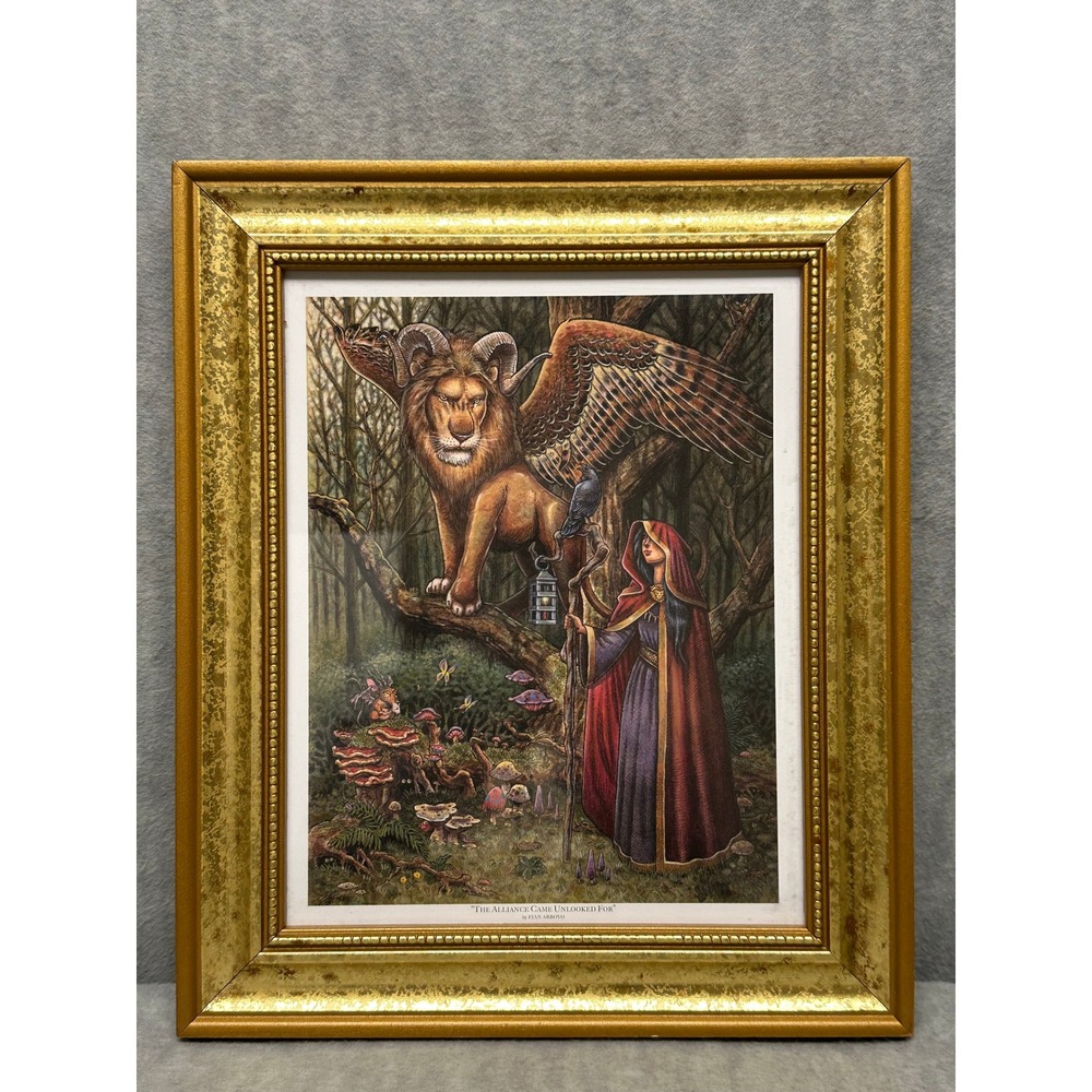 Winged Lion Fian Arroyo The Alliance Came Unlooked For Fantasy Art Print